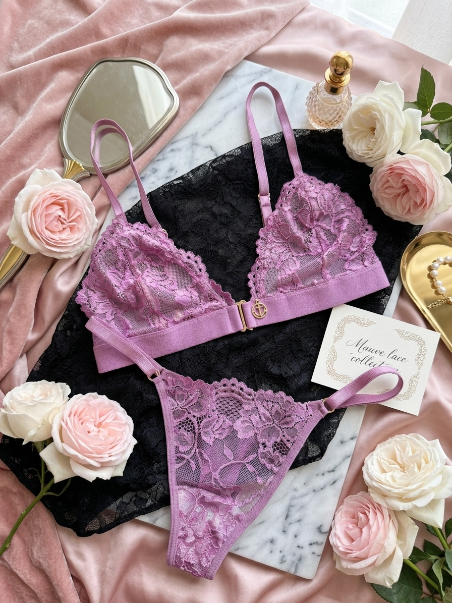 The Vixen Set – handmade lace lingerie set by Marítimas