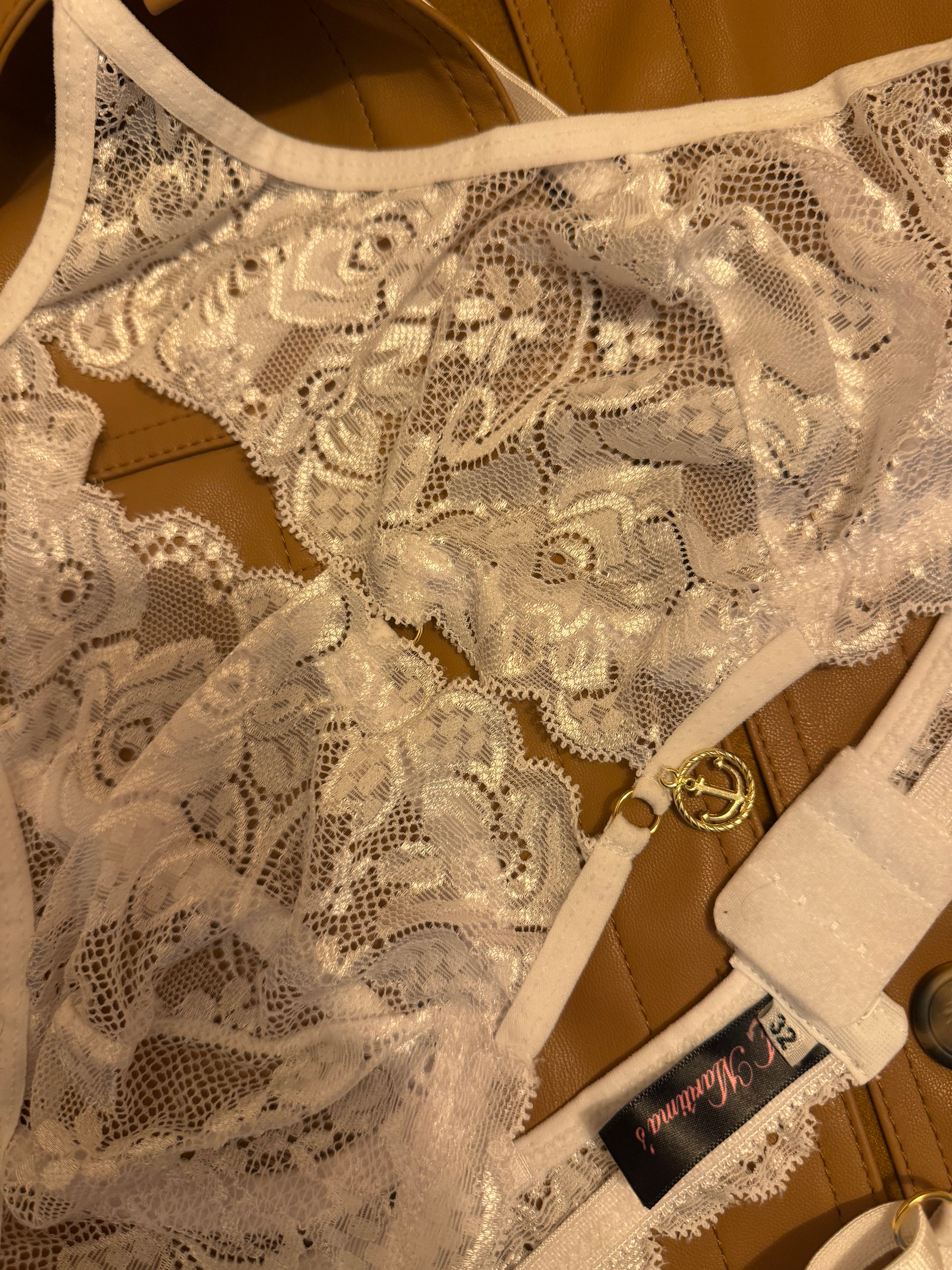 The Muse Set – handmade lace lingerie set, styling shot