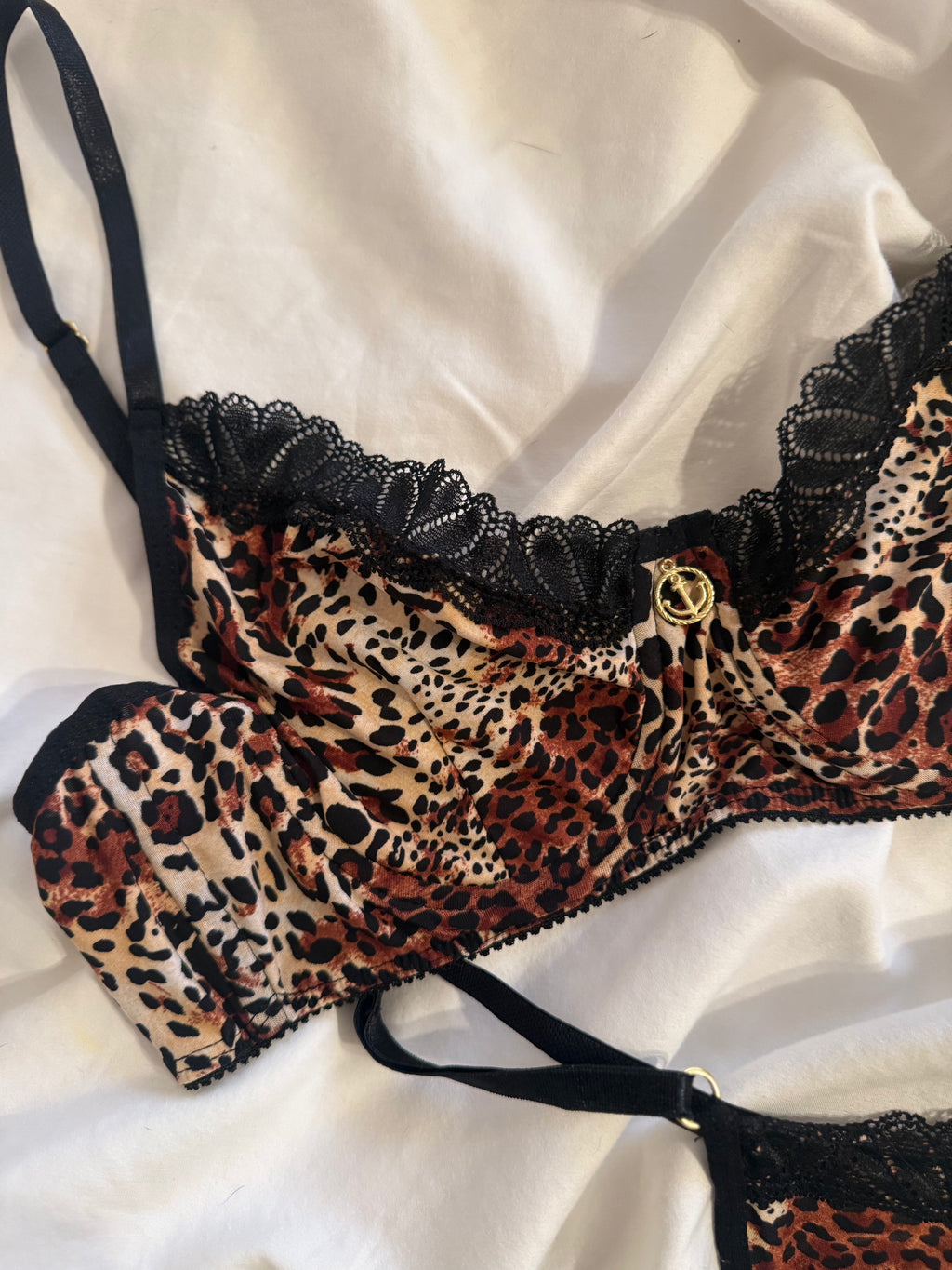 The Wild Set – lace bra and panty set, close-up detail