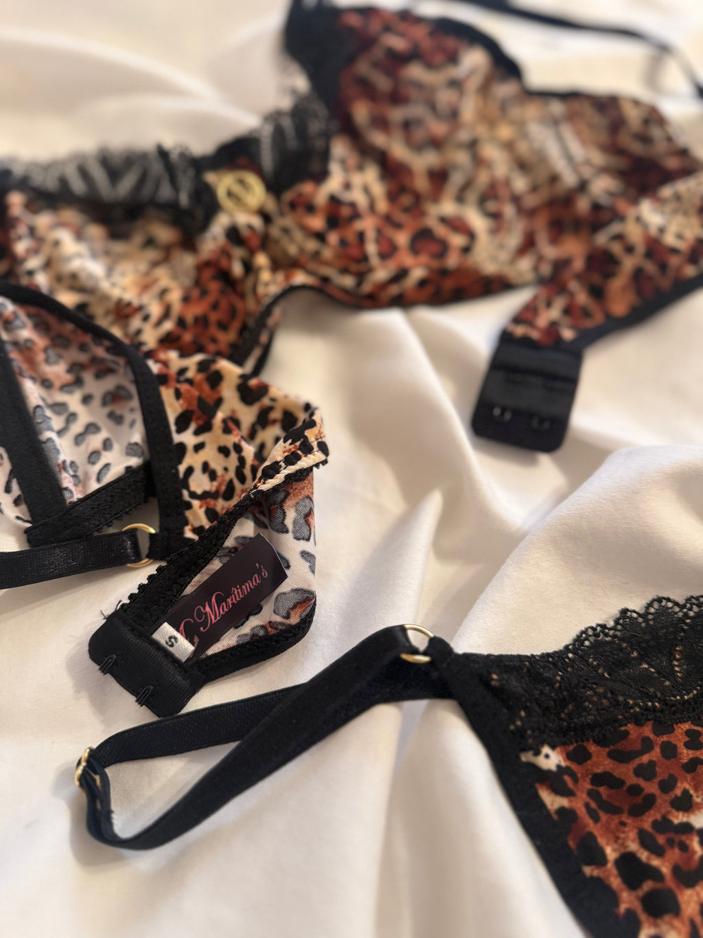 The Wild Set – lace bra and panty set, close-up detail
